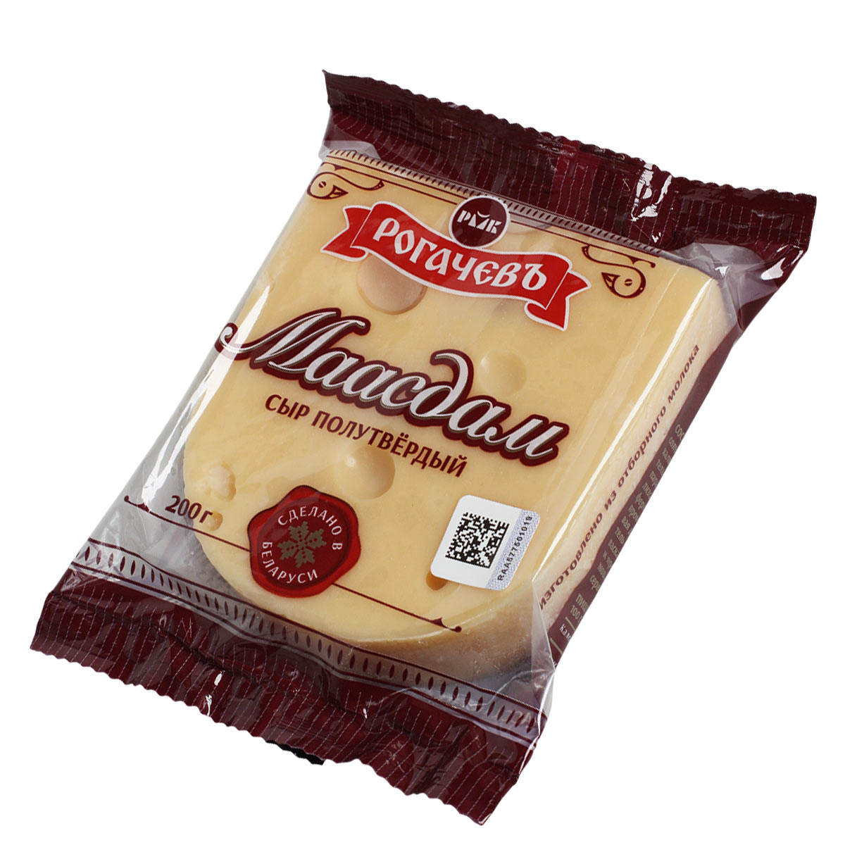 Рогачевъ сыр Маасдам 45% 200г
