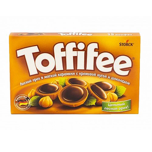 Конфеты Тоффифи Toffifee с лесным орехом 125г Конфеты Тоффифи Toffifee с лесным орехом 125г