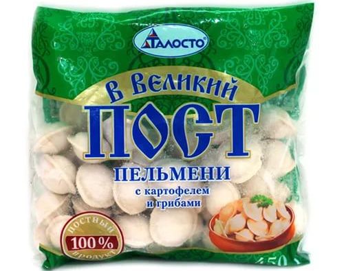 ТАЛОСТО пельмени Великий пост с картофелем и грибами,450 гр