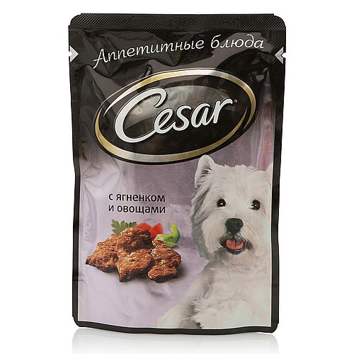 CESAR c Ягненком с овощами, 100г
