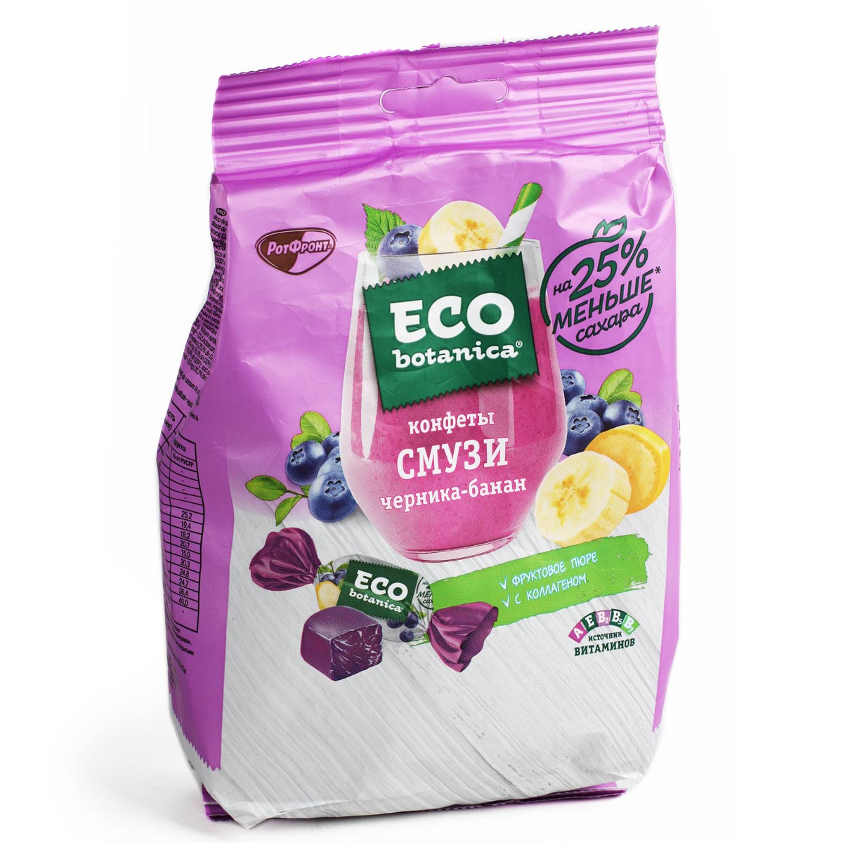 ЭКО ботаника конфеты смузи черника банан ECO botanica 150г