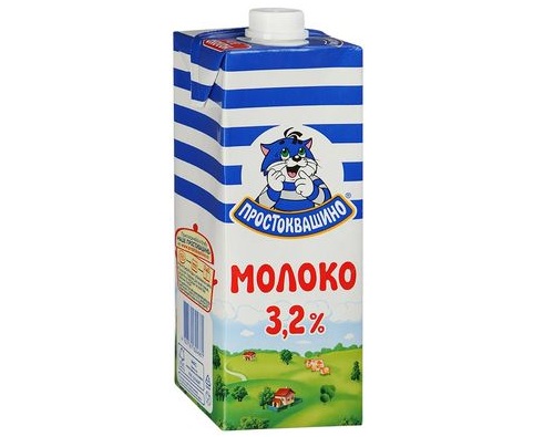 ПРОСТОКВАШИНО молоко ультрапастеризованное 3.2% 950мл 