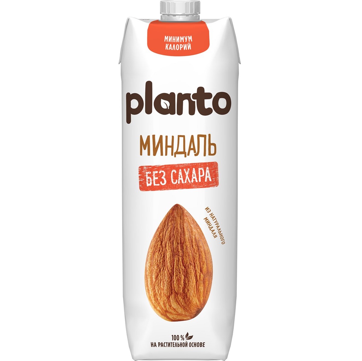 planto напиток растительный миндальный без сахара 1.2% 1л