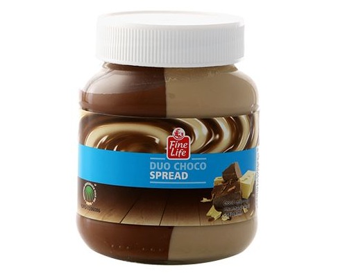 FINE LIFE шоколадная какао паста DUO 400г