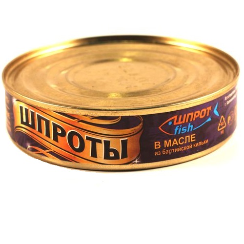 Шпроты в масле Шпрот fish Калининград 160г