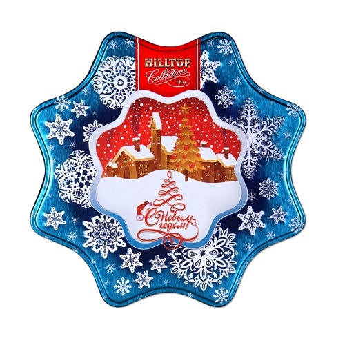 Чай черный байховый с цедрой апельсина сорт 100 гр. (hilltop снежинка)