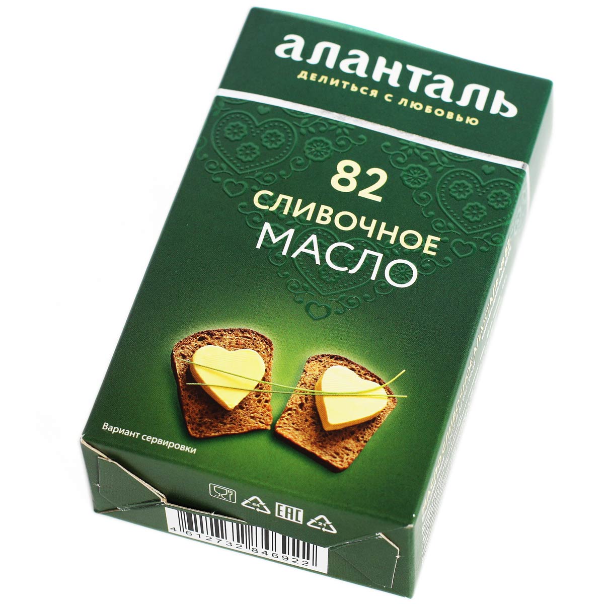 Аланталь масло сливочное 82.5% 150г Аланталь масло сливочное 82.5% 150г