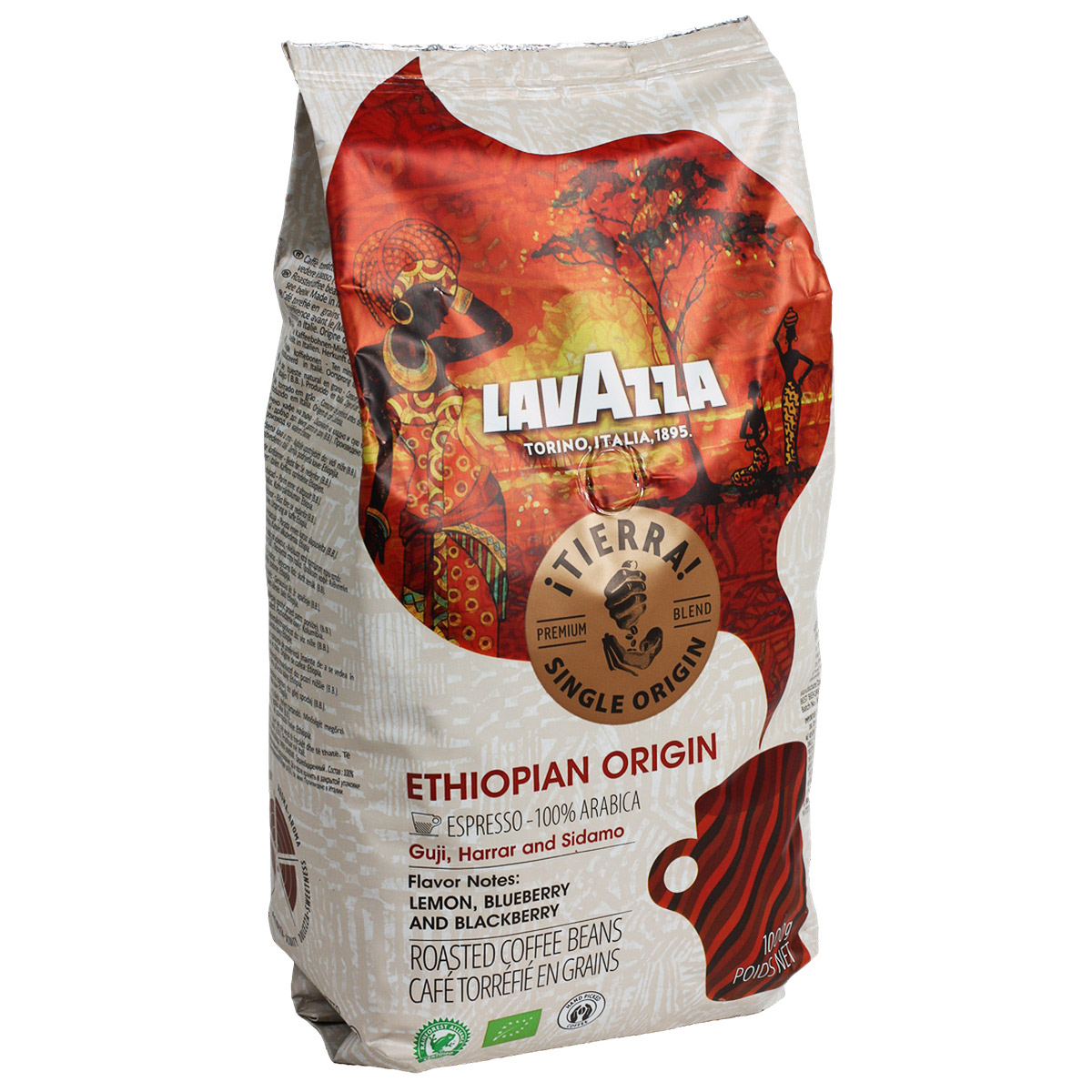 LAVAZZA ITIERRA ETHIOPIAN ORIGIN кофе в зернах 1кг