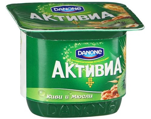 АКТИВИА йогурт  Мюсли и Киви 150г 