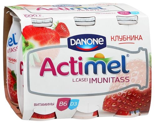 Актимель Клубника 8*95г Актимель Клубника 8*95г