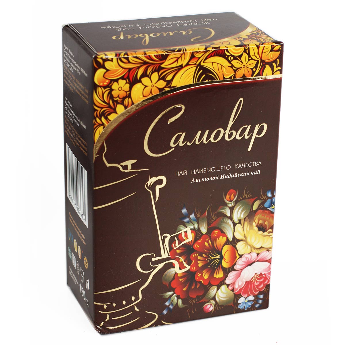 Самовар Индийский черный листовой чай 150г Самовар Индийский черный листовой чай 150г