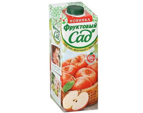 ФРУКТОВЫЙ САД сок Яблочный с мякотью 0.95л