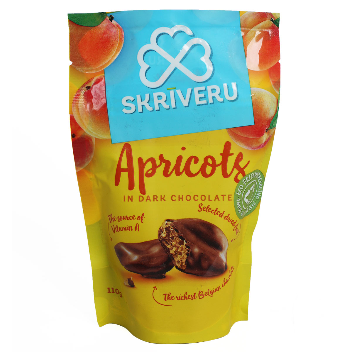 SKRIVERU Абрикосы в темном шоколаде 110г