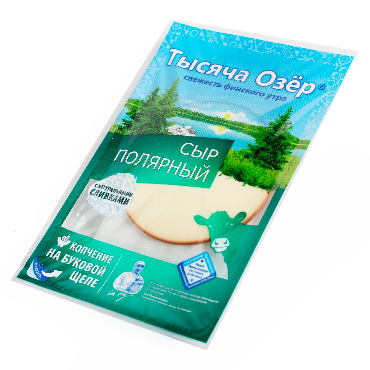 Тысяча озер сыр Полярный плавленый колбасный в нарезке 40% 120г