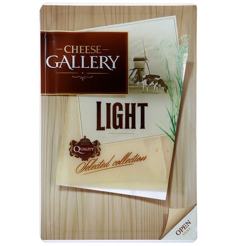 Cыр Cheese Gallery light нарезка 20% 150г Cыр Cheese Gallery light нарезка 20% 150г