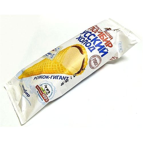 РУССКИЙ ХОЛОД Настоящий пломбир рожок 110г