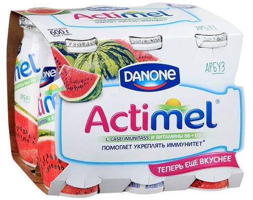 Актимель Арбуз 6*95г  Актимель Арбуз 6*95г