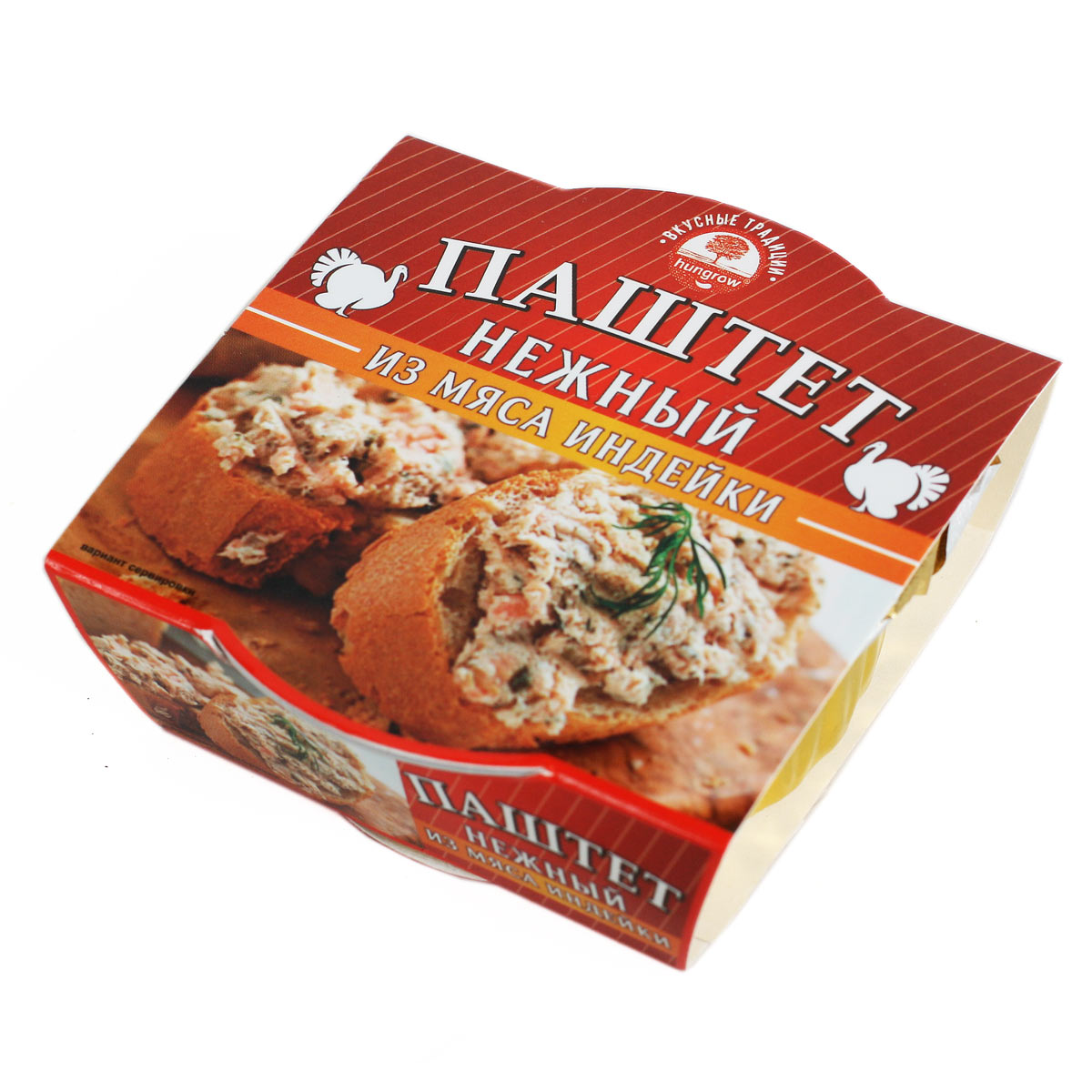 Паштет Нежный из мяса индейки Вкусные Традиции 90г Паштет Нежный из мяса индейки Вкусные Традиции 90г