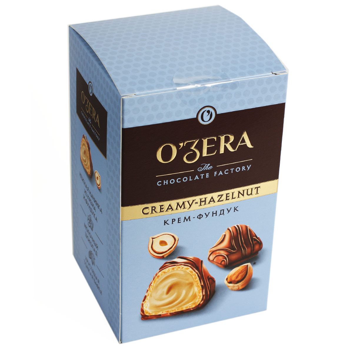 O'ZERA конфеты Озера крем-фундук вафельные с ореховой начинкой 150г