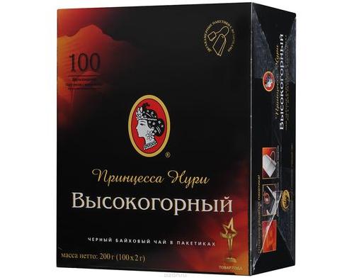 Чай черный Нури Высокогоный 100 пакетов