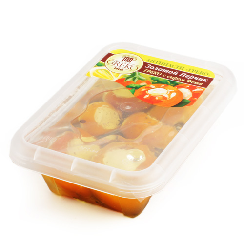 Золотой перчик с сыром Фета ГРЕКО, 240 г