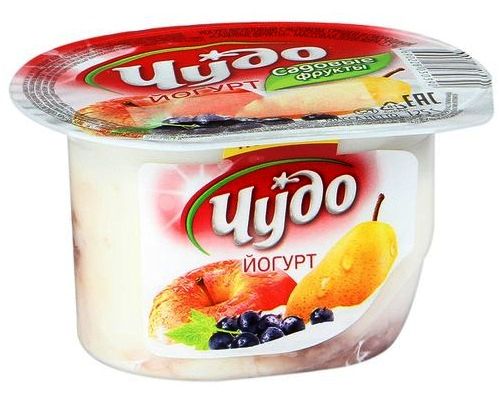 ЧУДО Йогурт Садовые фрукты 2,5%, 125г 