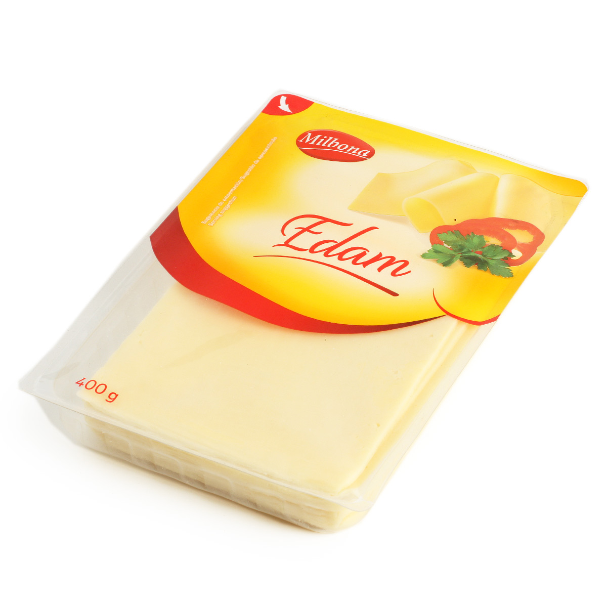 Milbona сыр Эдам Edam нарезка 400г