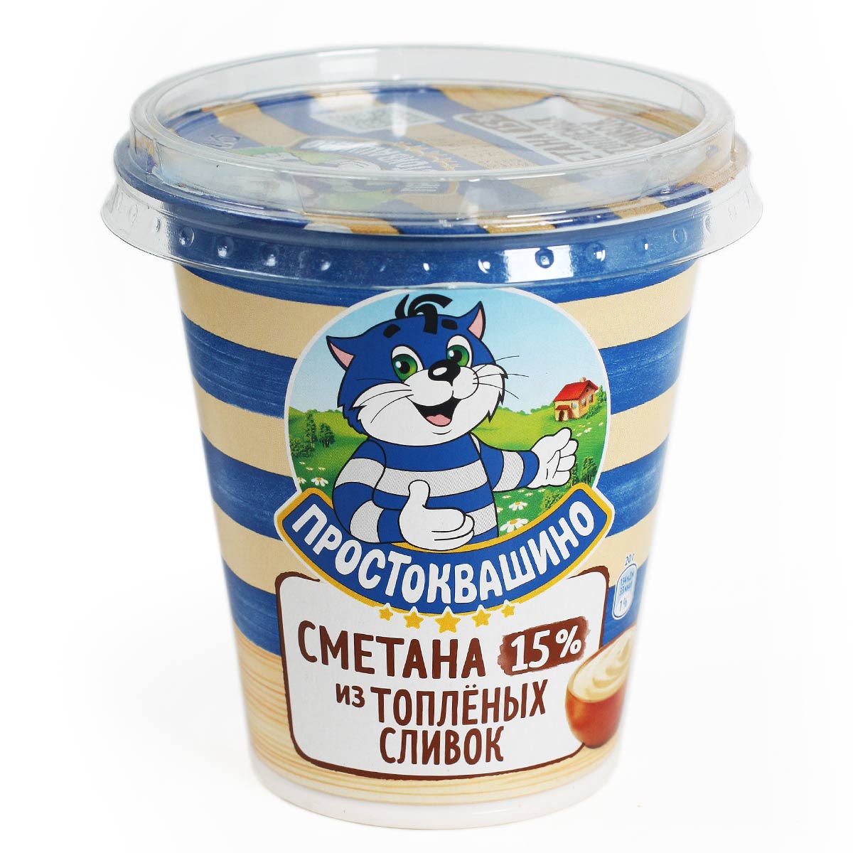 ПРОСТОКВАШИНО Сметана из топленых сливок 15% 260мл