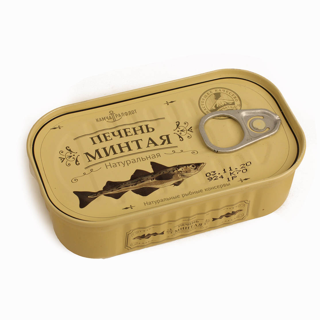 Печень минтая натуральная 120г Камчатралфлот