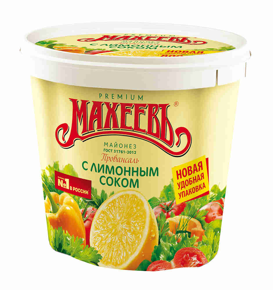 МАХЕЕВЪ майонез Провансаль с лимонным соком ведро 50.5% 800г МАХЕЕВЪ майонез Провансаль с лимонным соком ведро 50.5% 800г