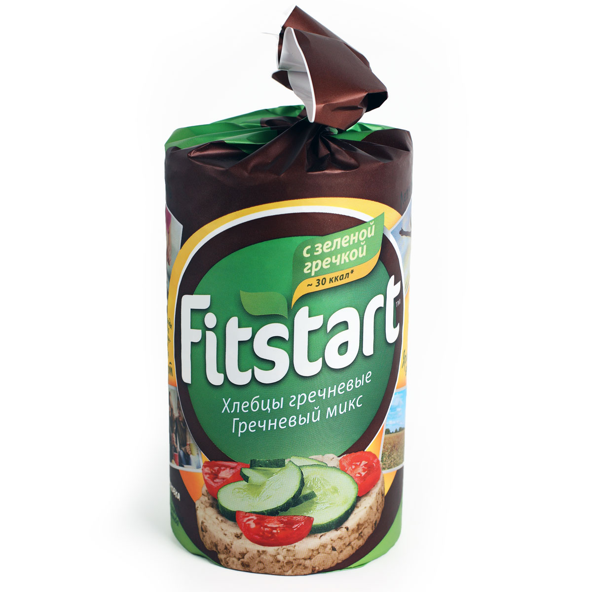Хлебцы гречневые Fitstart с зеленой гречкой гречневый микс 100г Хлебцы гречневые Fitstart с зеленой гречкой гречневый микс 100г