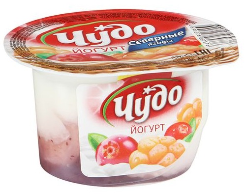 ЧУДО Йогурт  Северные Ягоды 2.5% 125г 