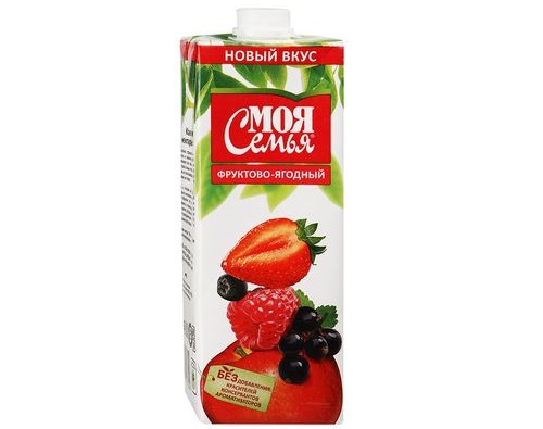 МОЯ СЕМЬЯ, Нектар Фруктово-ягодный, 1 л. МОЯ СЕМЬЯ, Нектар Фруктово-ягодный, 1 л.