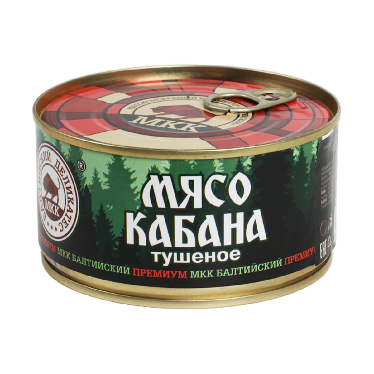 Мясо кабана тушеное премиум 325г МКК Балтийский