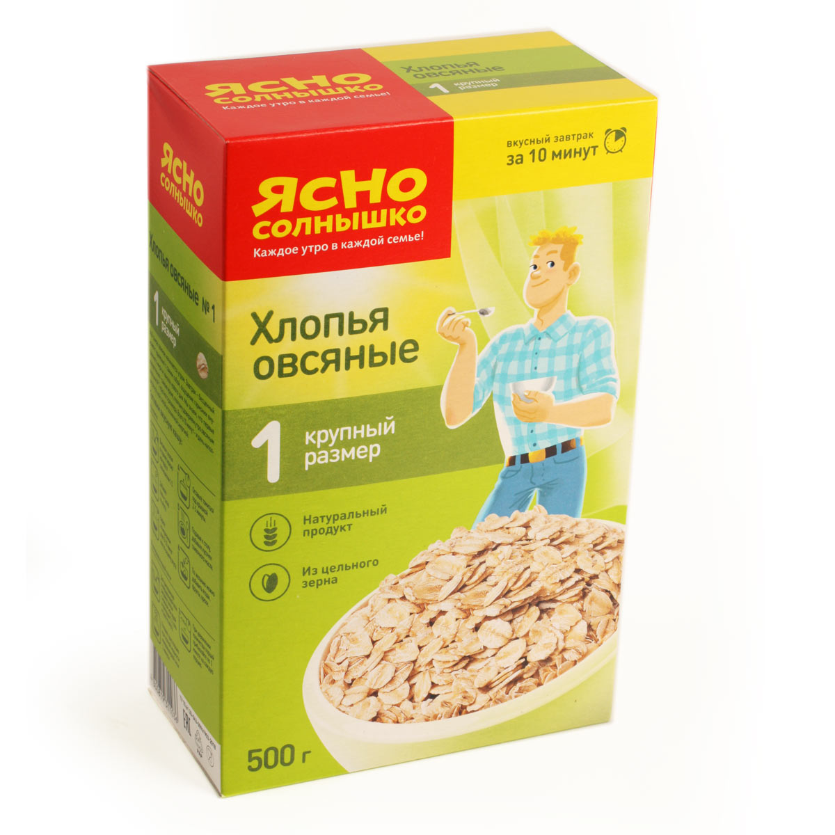 Ясно Солнышко хлопья овсяные N1 500г Ясно Солнышко хлопья овсяные N1 500г