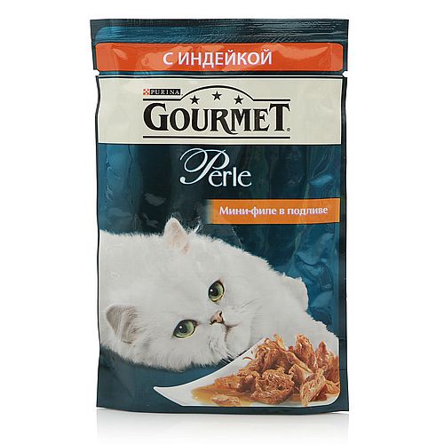 GOURMET PERLE с индейкой в подливке 85г