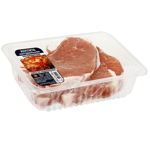 Котлета натуральная свиная охлажденная ОСТАНКИНО 