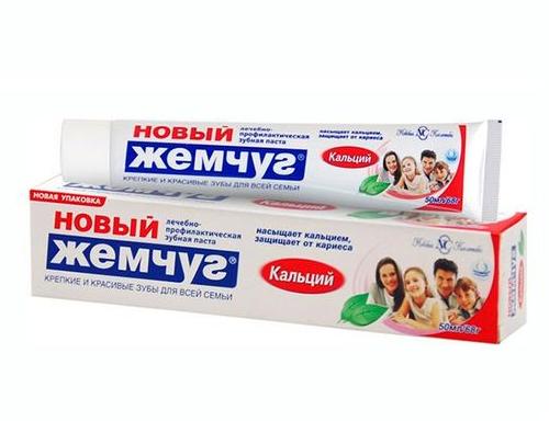 Новый жемчуг зубная паста с кальцием 125мл Новый жемчуг зубная паста с кальцием 125мл