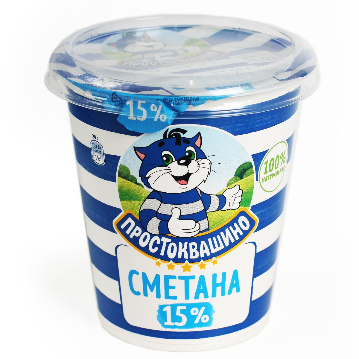 ПРОСТОКВАШИНО сметана 15% 315г ПРОСТОКВАШИНО сметана 15% 315г