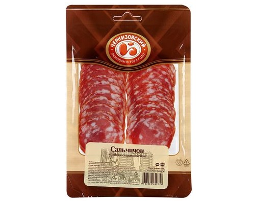 ЧЕРКИЗОВОСКИЙ МК колбаса Сальчичон сыровяленая нарезка 100г