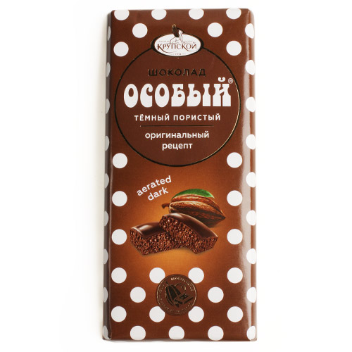 Шоколад Особый пористый темный Фабрика Крупской 80г