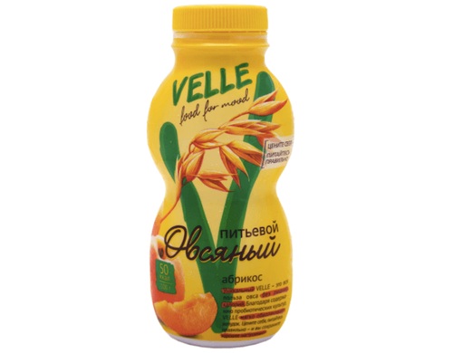 VELLE коктейль овсяный Абрикос 250г 