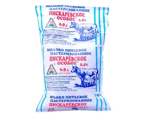 Пискаревский МПЗ Молоко Пискаревское ОСОБОЕ 2.5% 0.9л