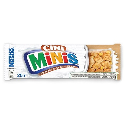 CINI MINIS Батончики мультизлаковые с корицей 25 г