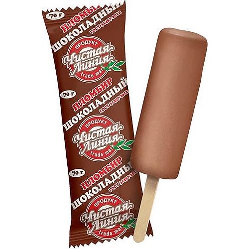ЧИСТАЯ ЛИНИЯ пломбир Шоколад эскимо 70г