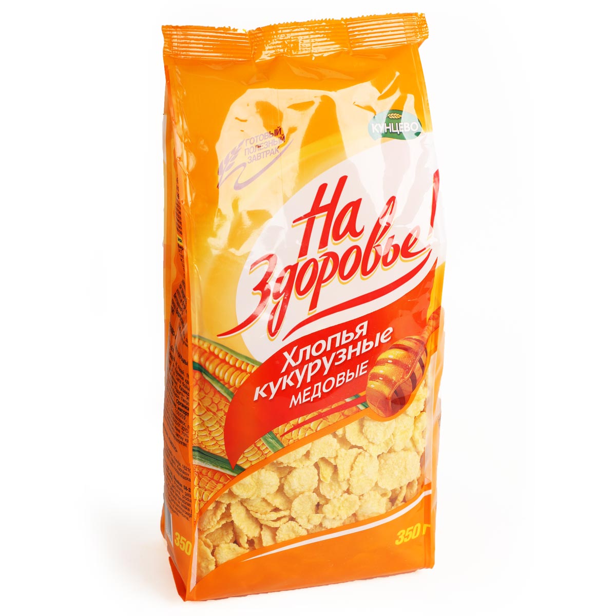 Кунцево кукурузные хлопья Медовые 350г Кунцево кукурузные хлопья Медовые 350г