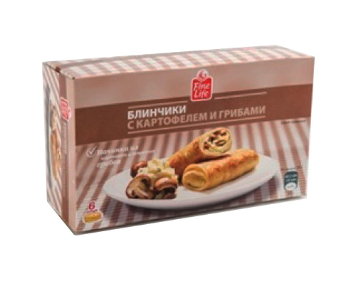 FINE LIFE блинчики с картофелем и грибами 420г FINE LIFE блинчики с картофелем и грибами 420г