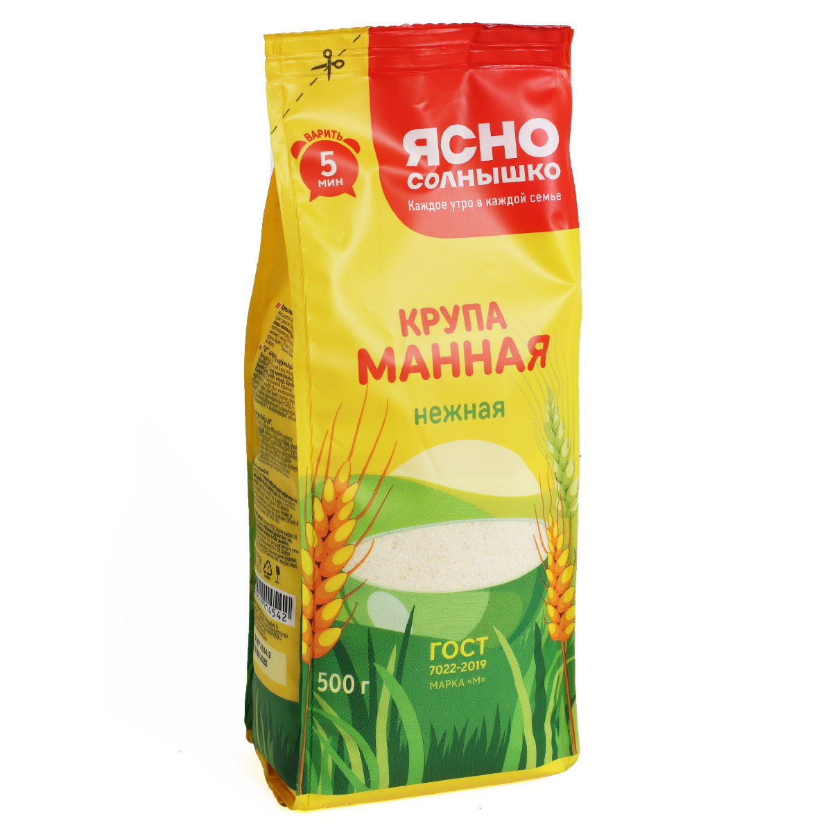 Ясно солнышко крупа манная нежная 500г Ясно солнышко крупа манная нежная 500г