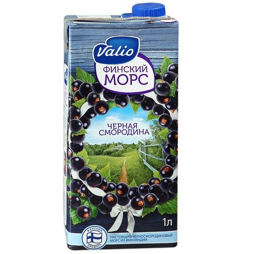 VALIO Морс Финский черная смородина 1л