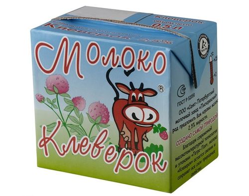 Пискаревский МПЗ Молоко Клеверок 2.5% 0.5л